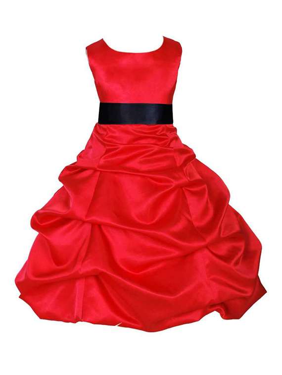 girls round neck sleeveless frock