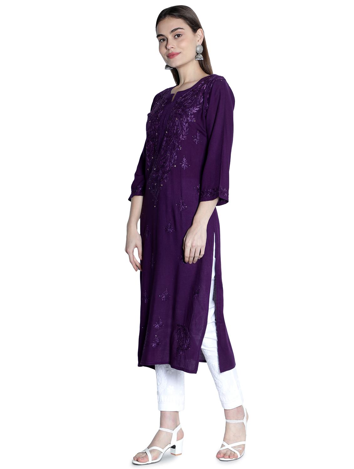 women's straight kurta - 18369014 - Standard Image - 1
