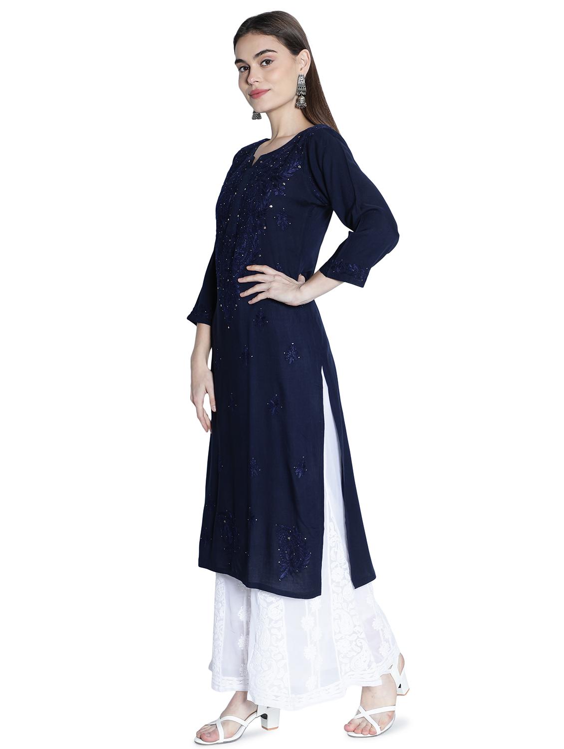 women's straight kurta - 18369016 - Standard Image - 1