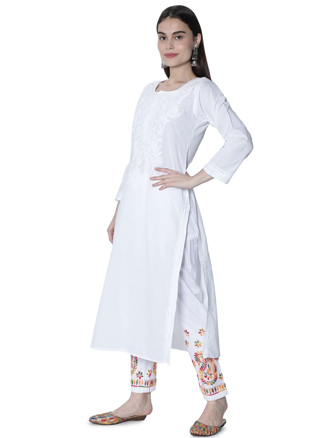 women's straight kurta - 18369025 - Standard Image - 1