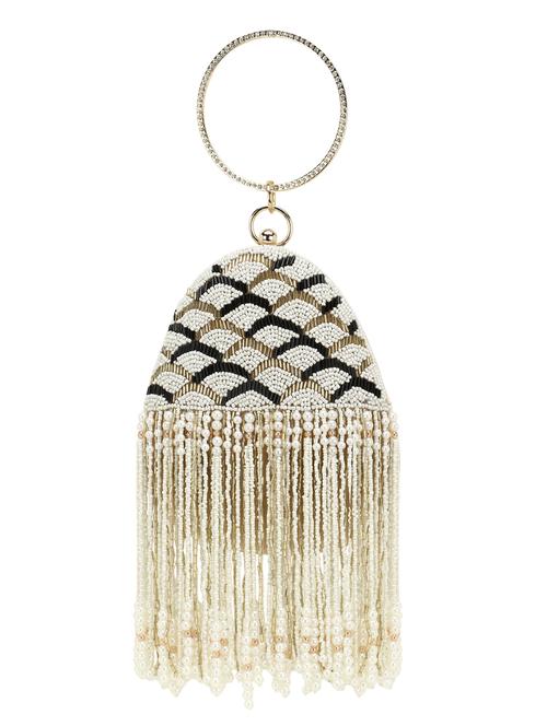 beige embellished box clutch - 18369060 - Standard Image - 0