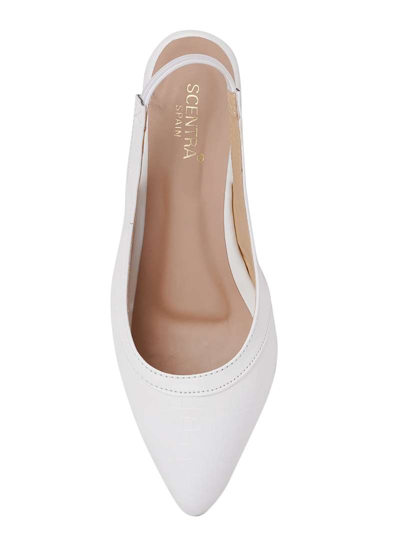 white solid pumps - 18369149 -  Standard Image - 4