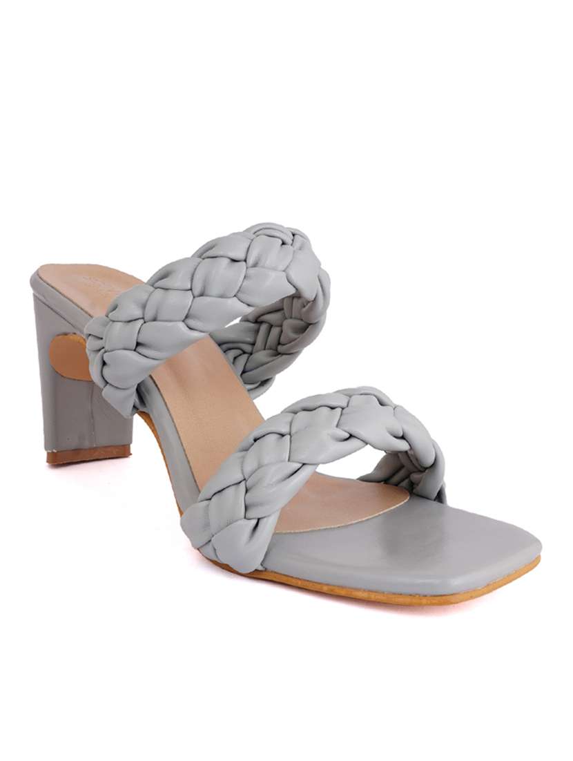 teal synthetic slip on sandals