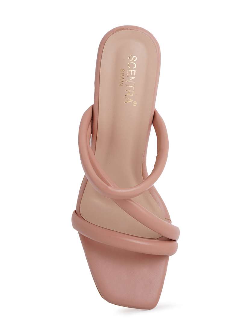 pink synthetic slip on sandals - 18369252 -  Standard Image - 4