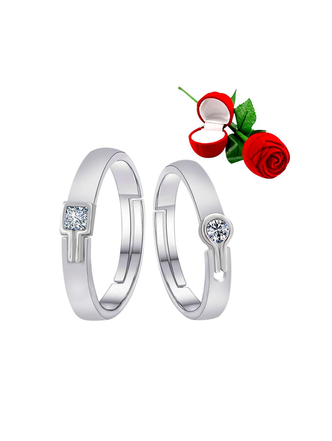 silver plated finger ring