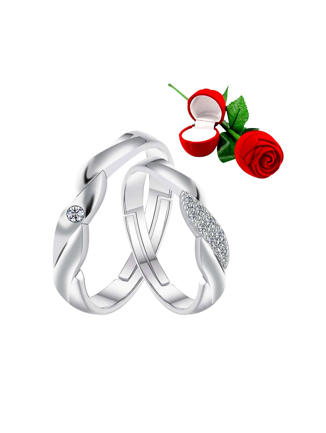 silver plated finger  ring