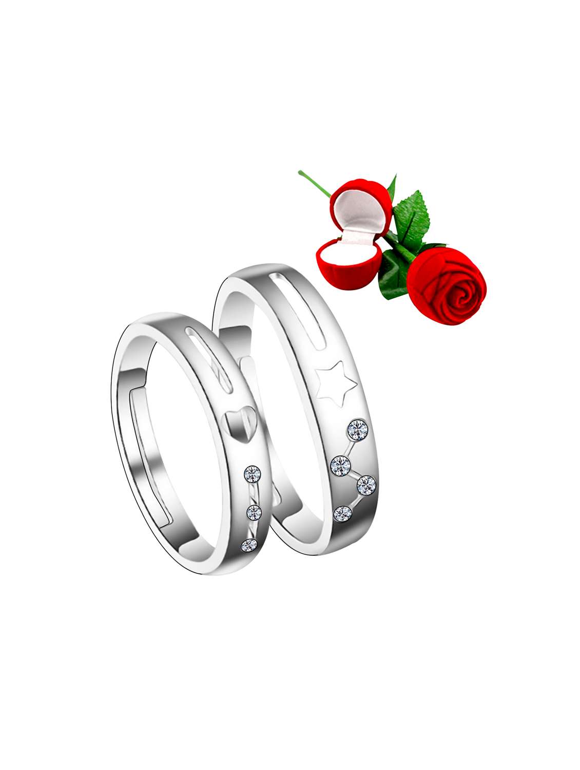 silver plated finger  ring