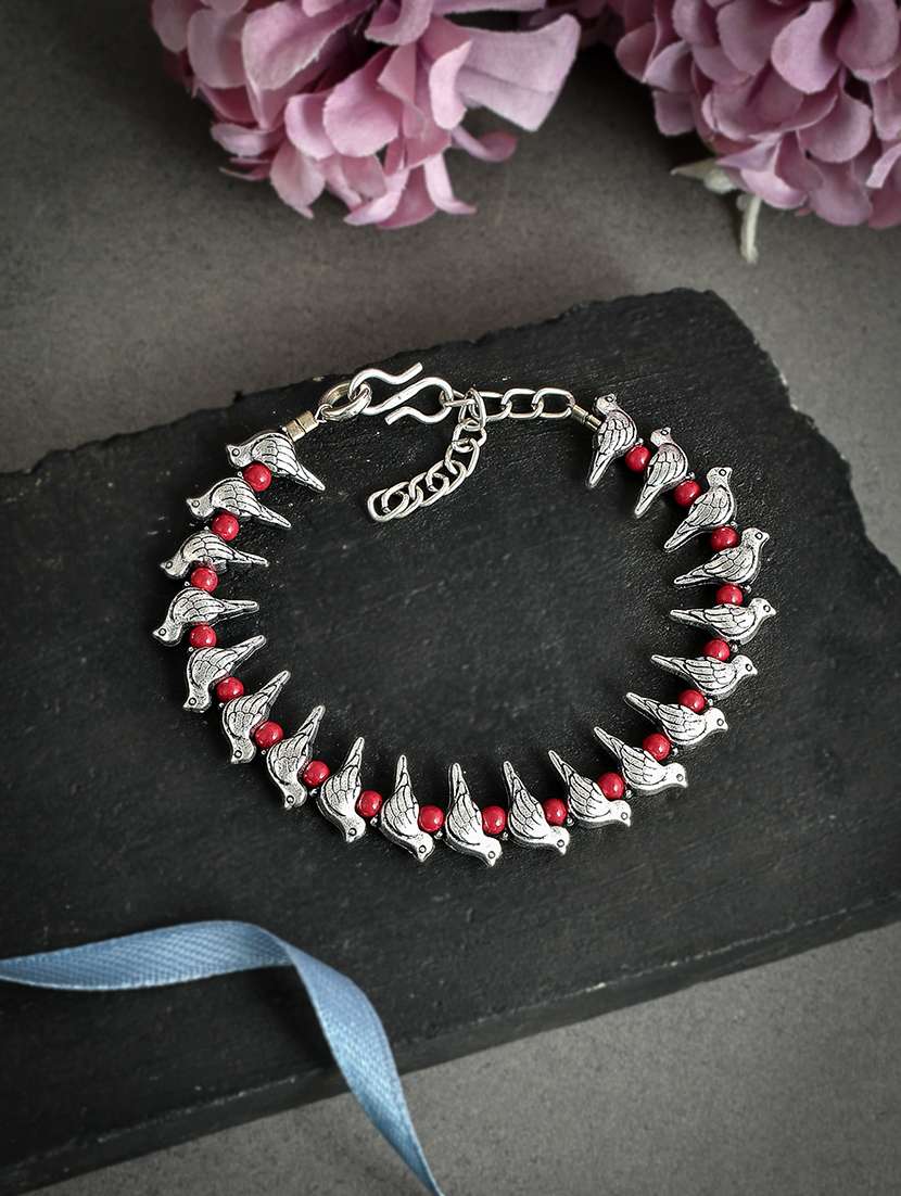 boho silver casual bird anklet - 18369784 -  Standard Image - 1