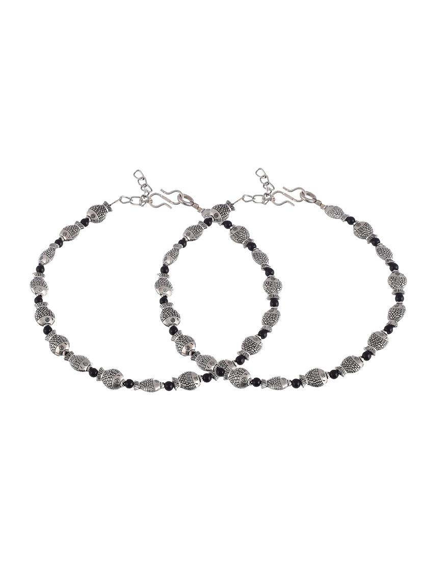 turquoise blue silver bird anklets - 18369867 -  Standard Image - 1