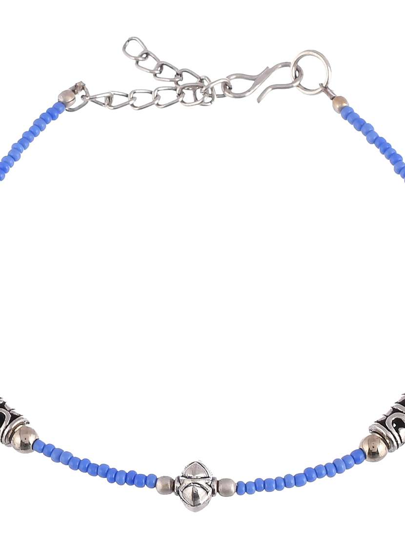blue celtic coin charm anklet - 18369880 -  Standard Image - 4