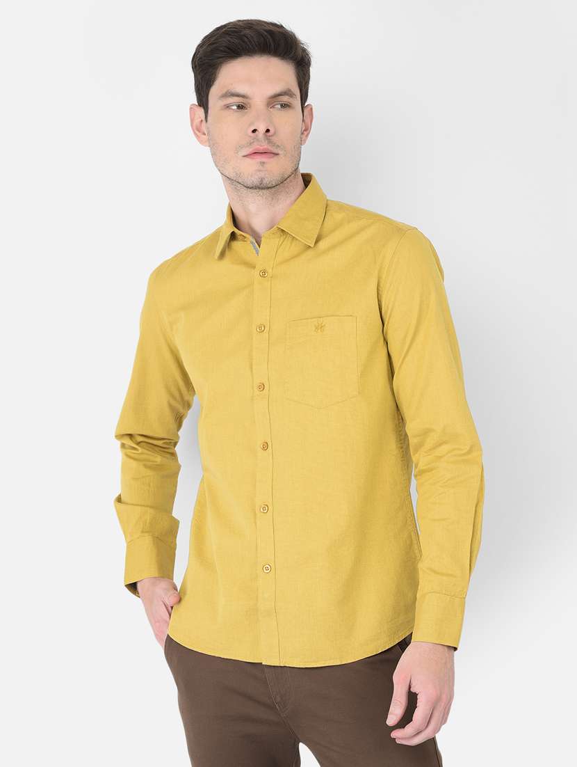 mens solid casual shirt