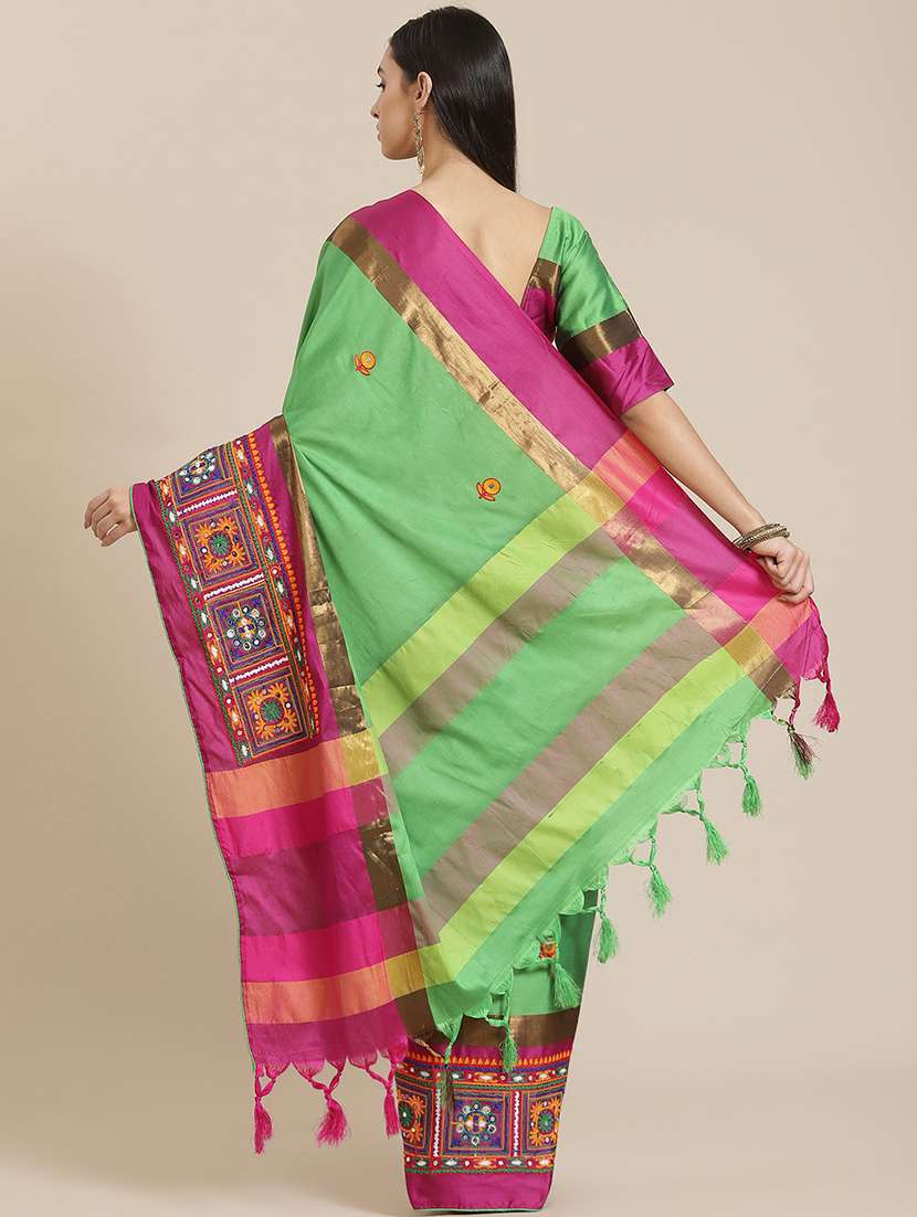 women's embroidered saree with blouse - 18370304 -  Standard Image - 1