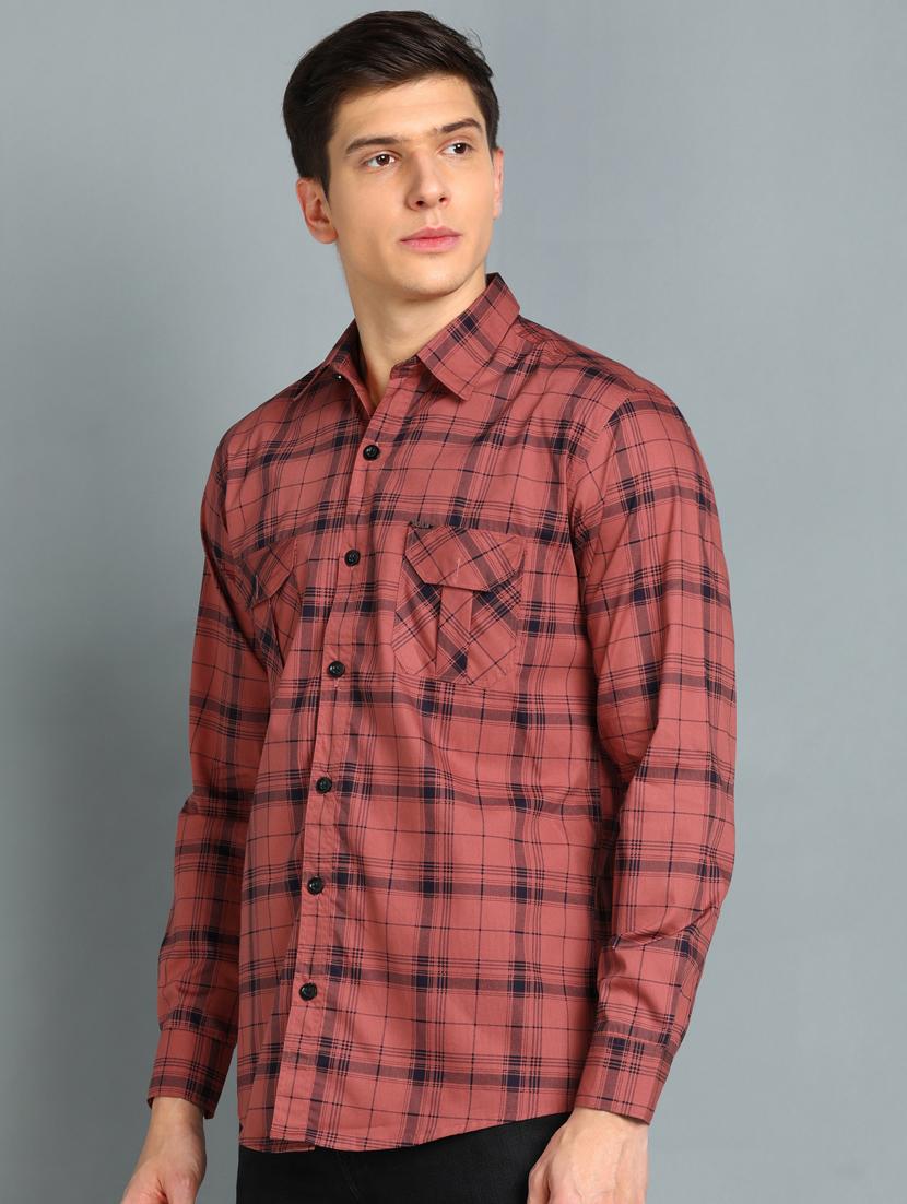 red checkered casual shirt - 18370669 - Standard Image - 1