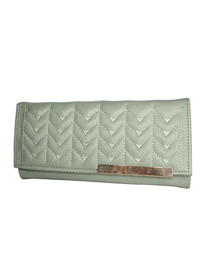green solid regular wallet - 18370760 - Standard Image - 4