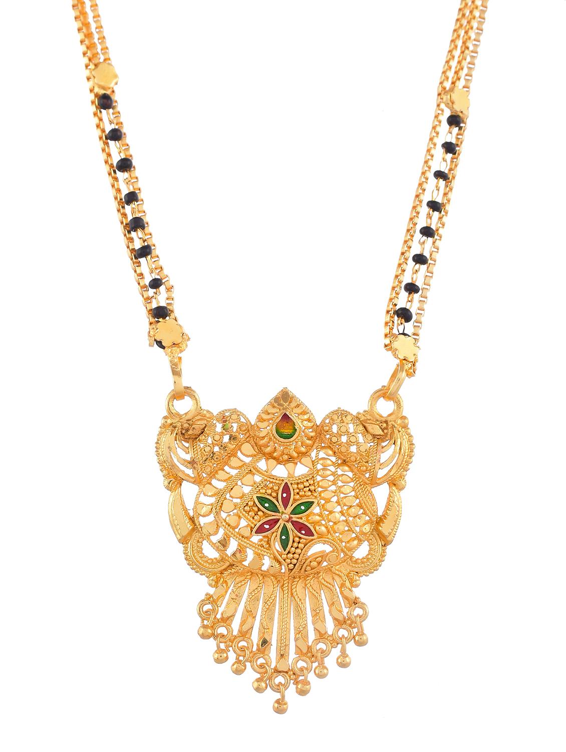 gold metal mangalsutra - 18370864 - Standard Image - 1
