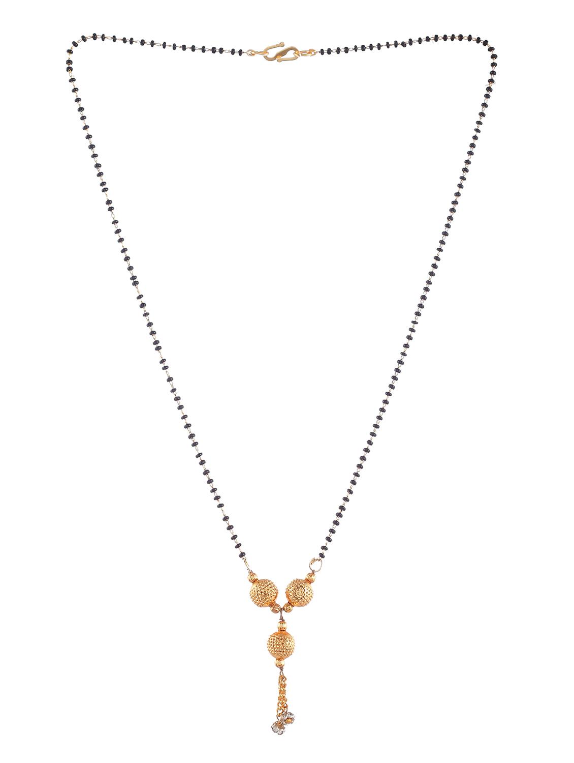 gold beads mangalsutra - 18370876 - Standard Image - 1