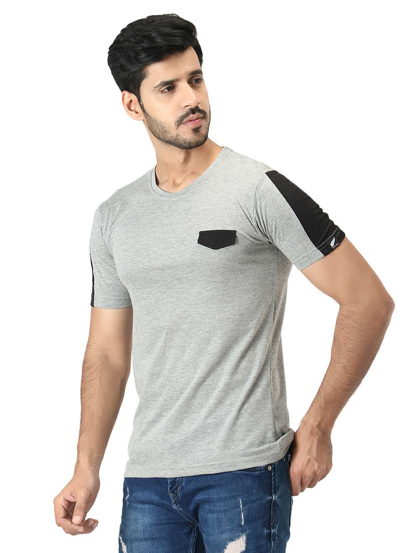men color-block short sleeve t-shirt