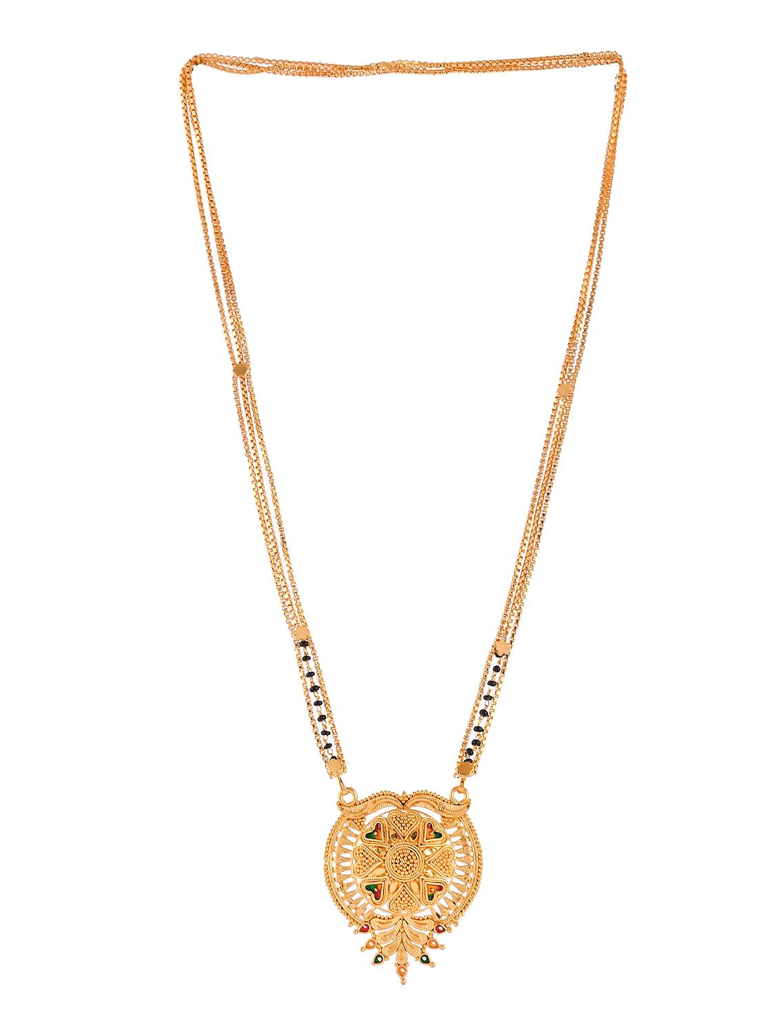 gold beads mangalsutra - 18370917 - Standard Image - 1