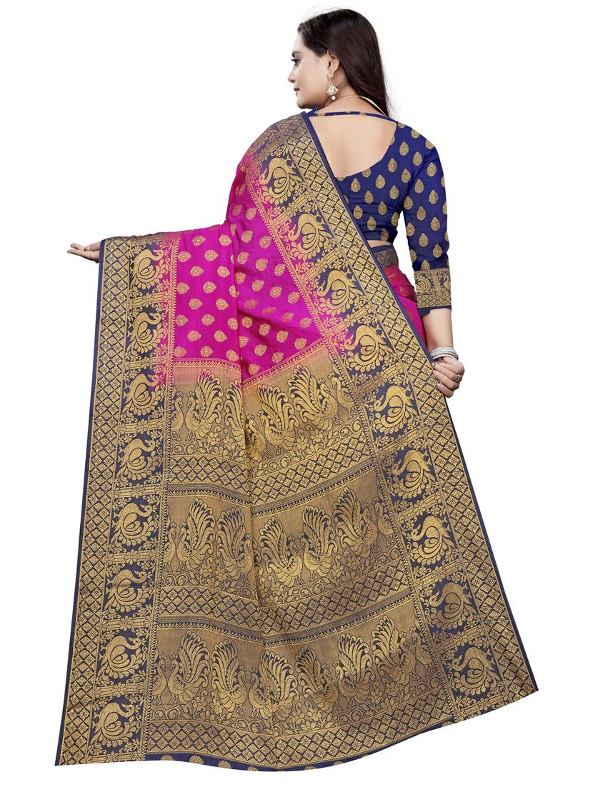 ethnic motifs kanjivaram saree - 18371212 - Standard Image - 1