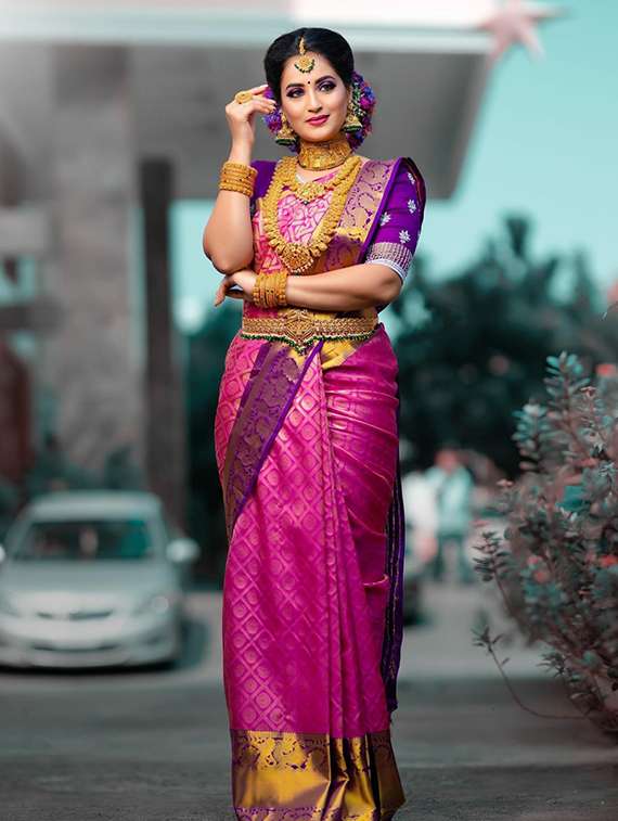 women's banarasi saree with blouse