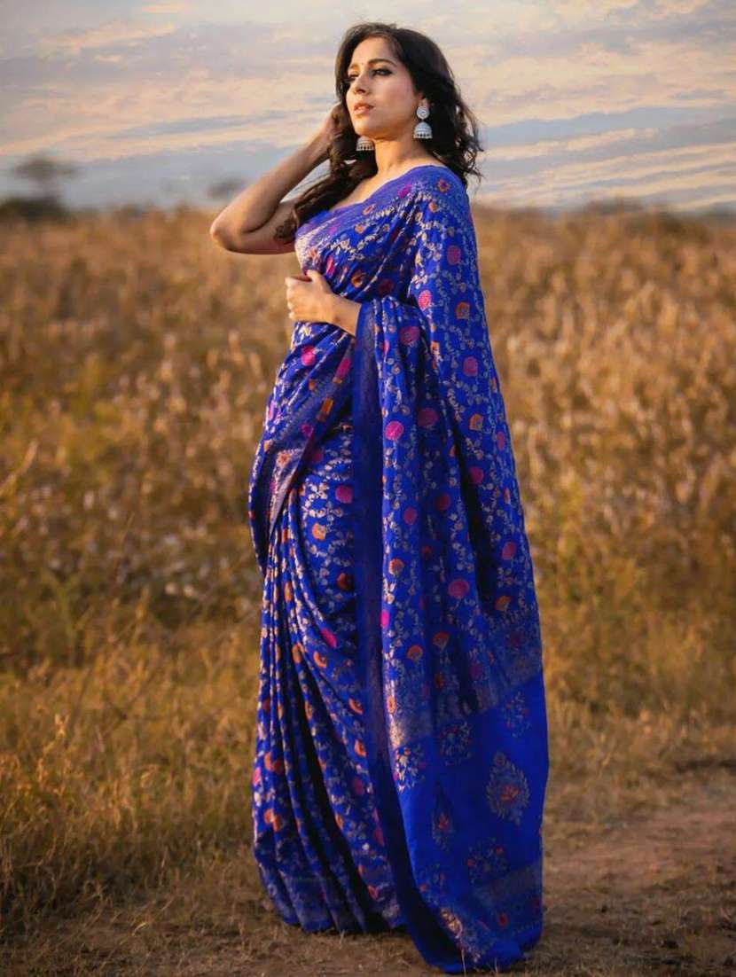 women's banarasi saree with blouse