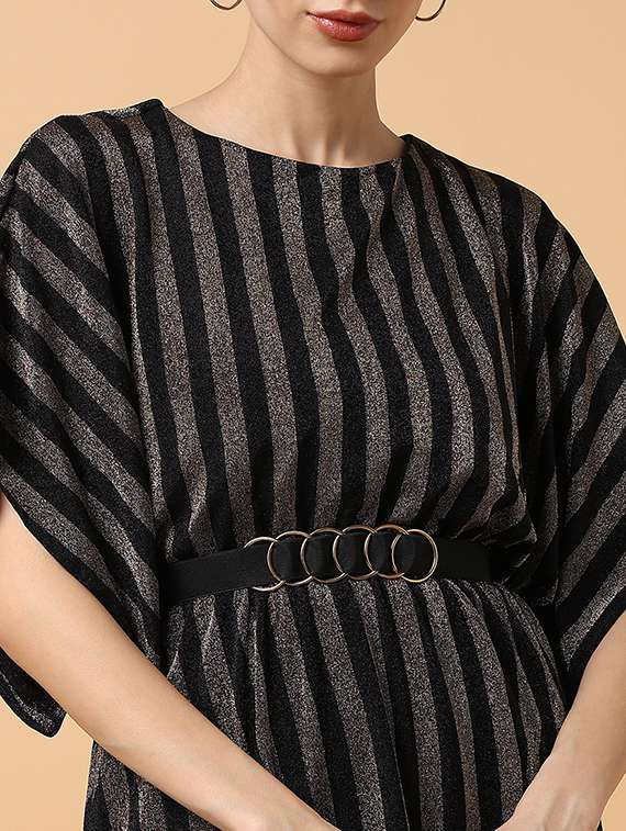 women's fit & flare striped dress - 18372149 - Standard Image - 6