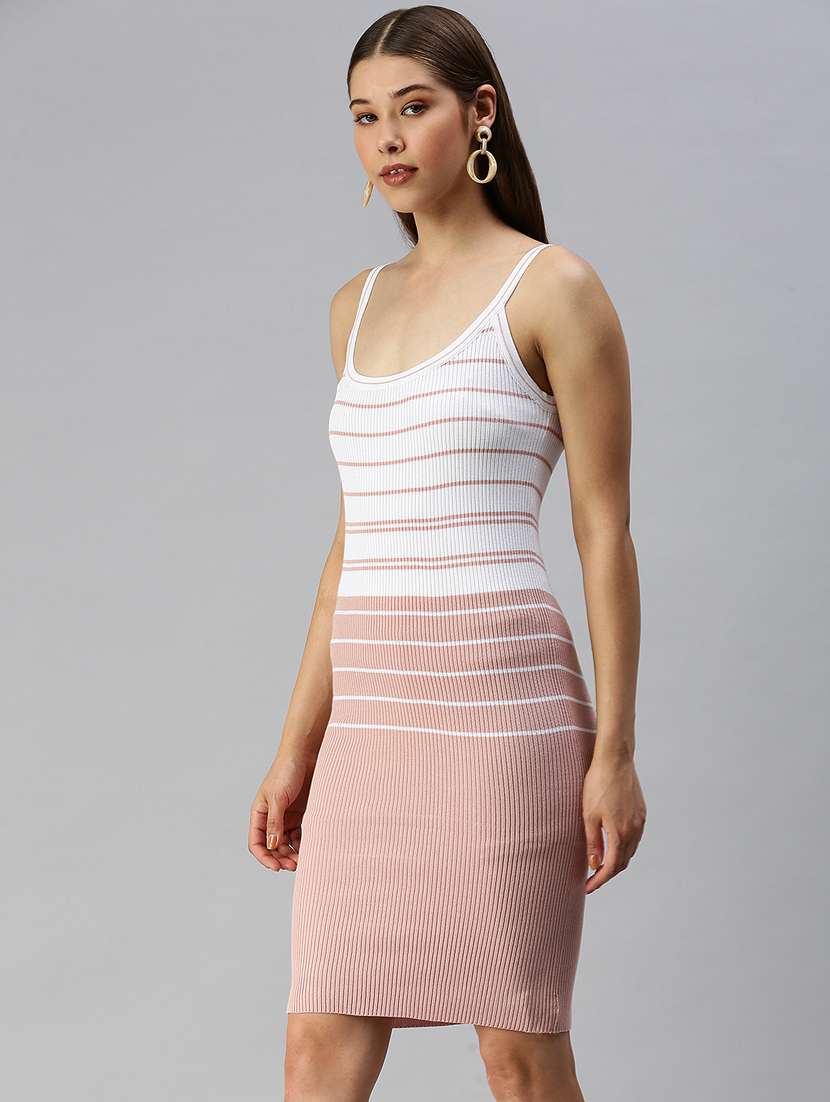 women's bodycon striped dress - 18372182 -  Standard Image - 1
