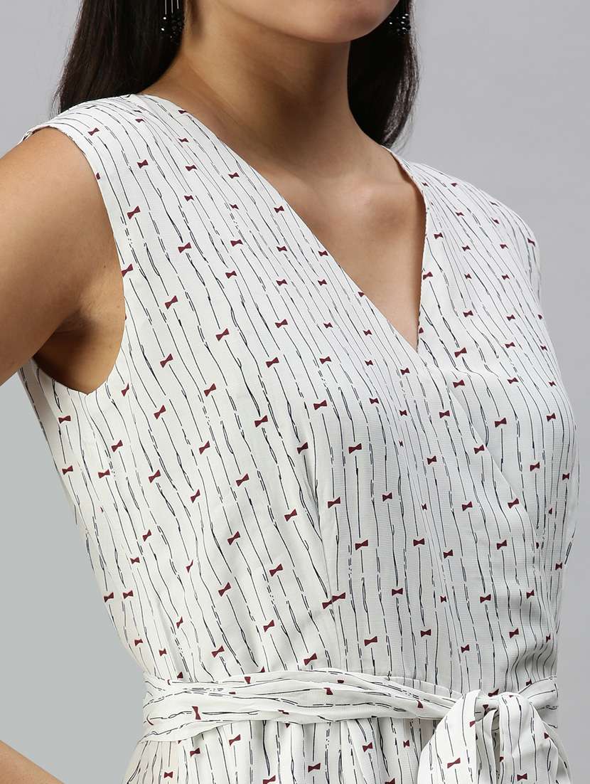 sleeveless printed full leg jumpsuit - 18372208 -  Standard Image - 4