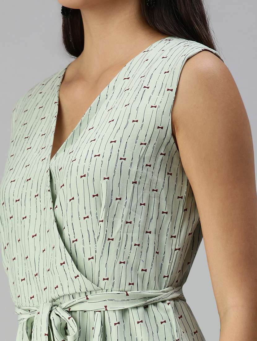 sleeveless printed full leg jumpsuit - 18372209 -  Standard Image - 4