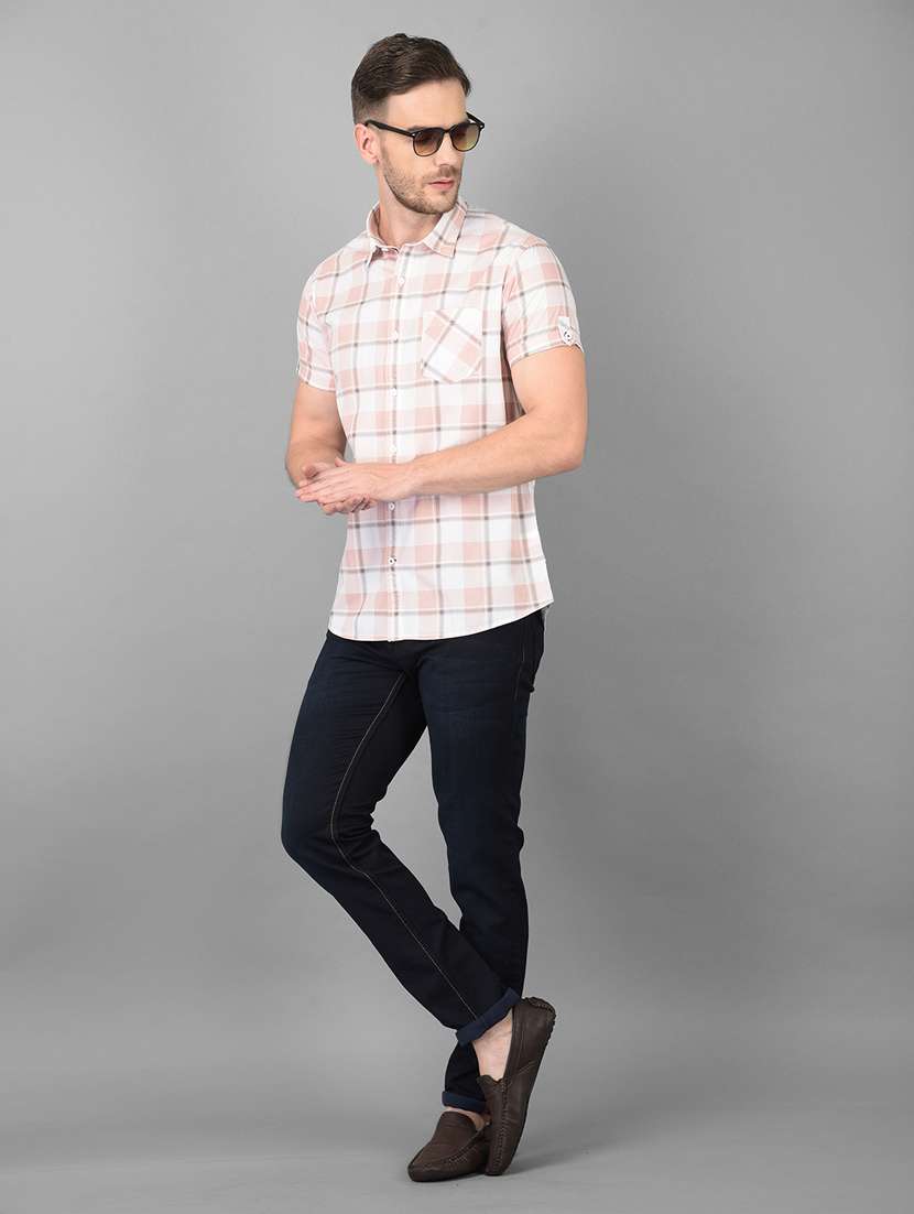 pink checkered casual shirt - 18373019 -  Standard Image - 4