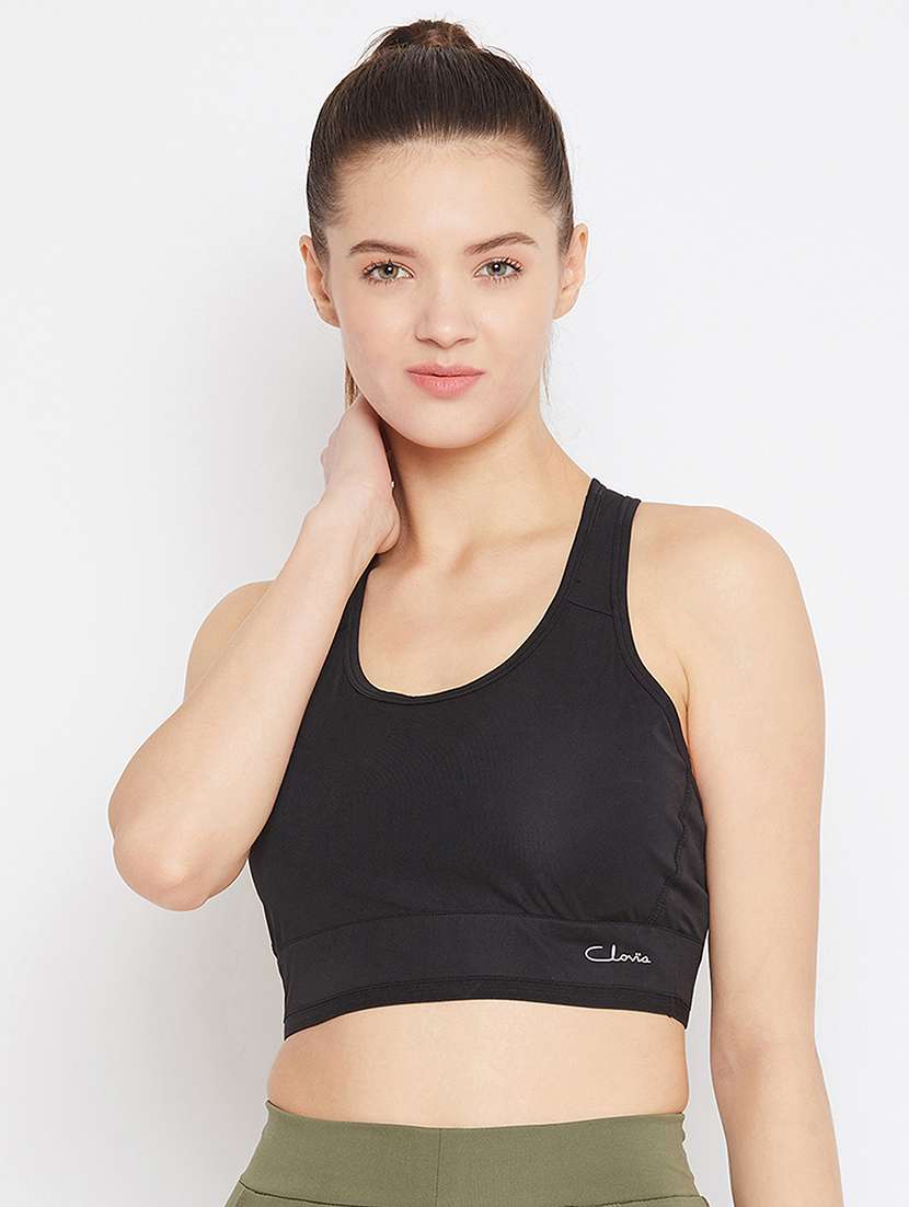 pack of 2 solid sports bra - 18373033 -  Standard Image - 1