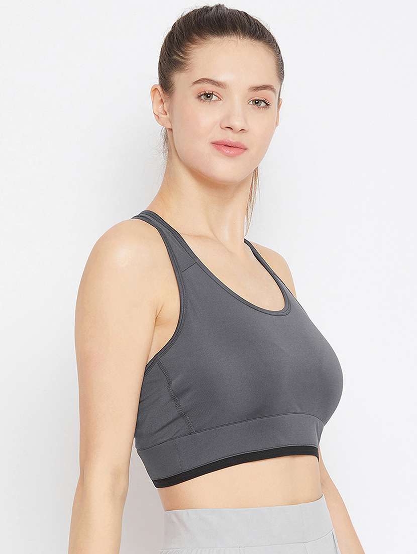 pack of 2 solid sports bra - 18373033 - Standard Image - 4