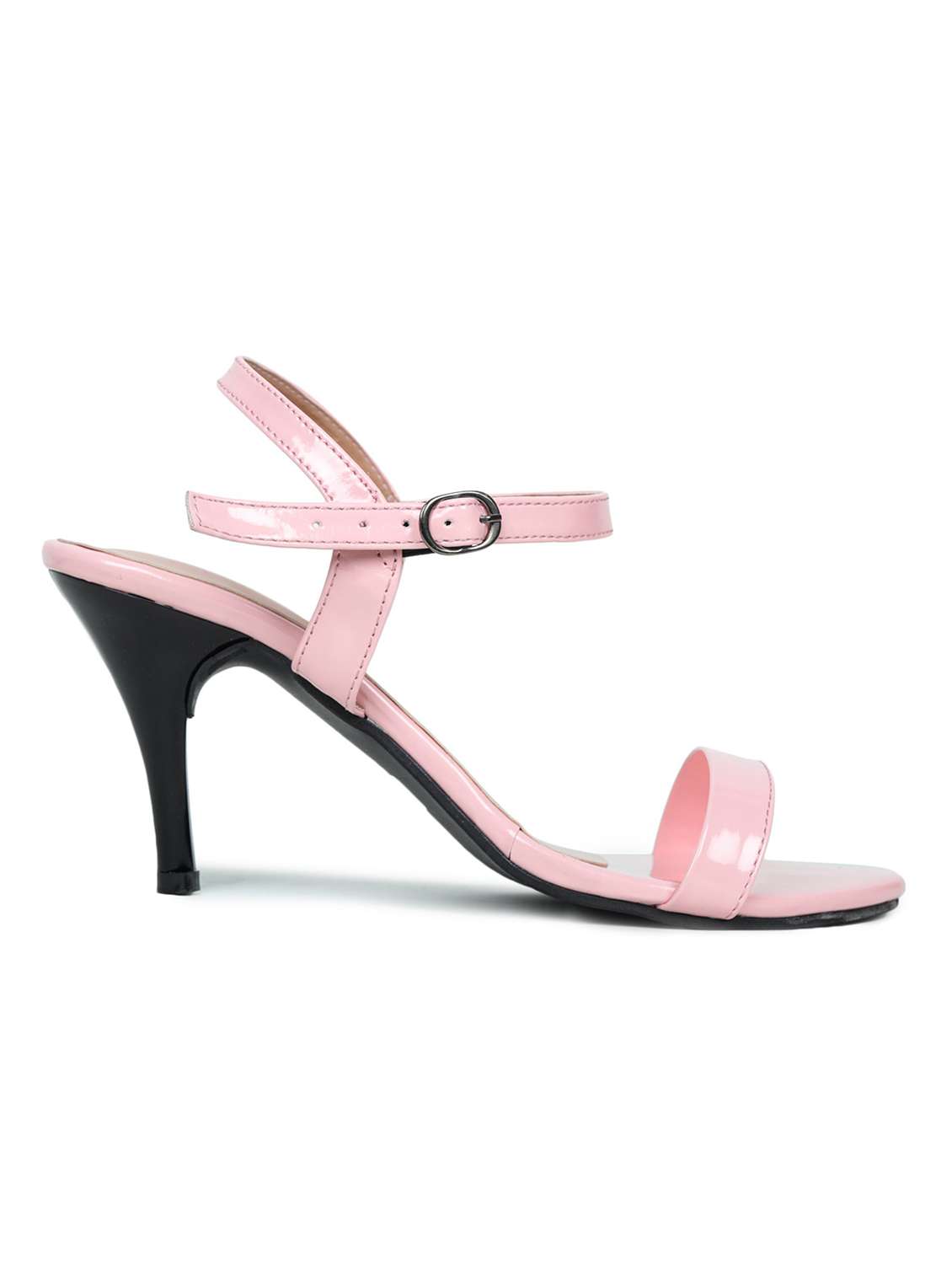 pink synthetic ankle strap sandals - 18374963 -  Standard Image - 1