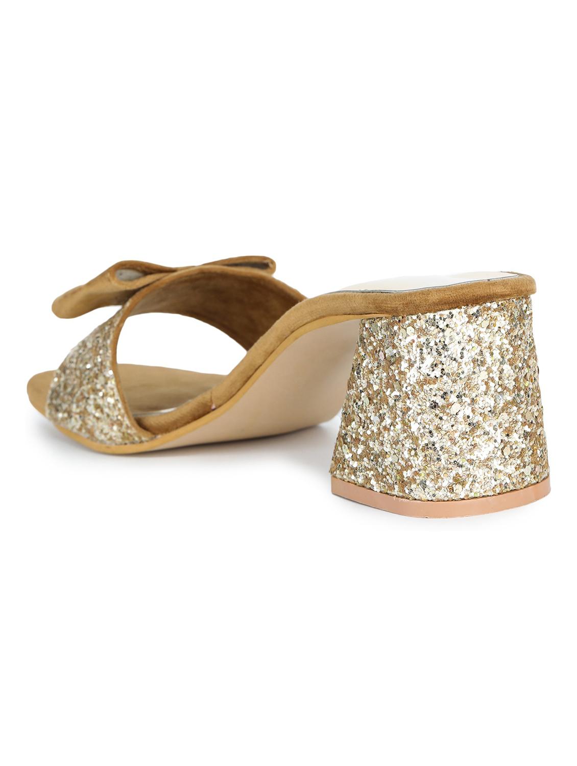 tan synthetic slip on sandals - 18374991 -  Standard Image - 1