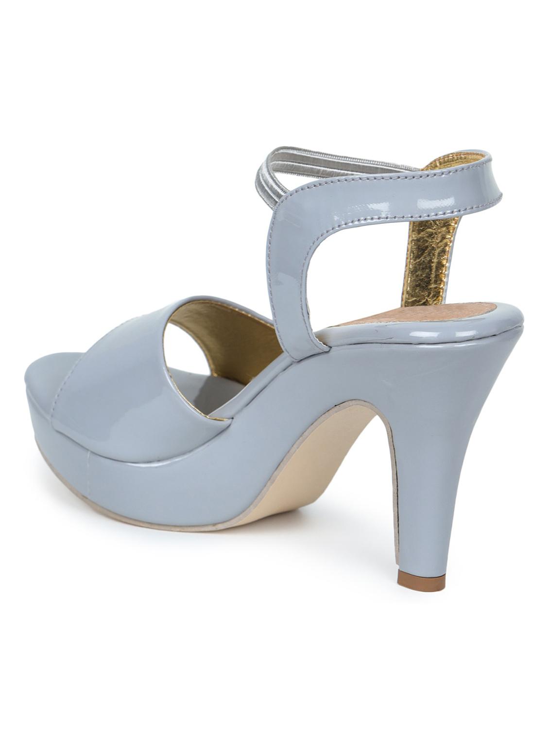 grey synthetic back strap sandals - 18375015 -  Standard Image - 1