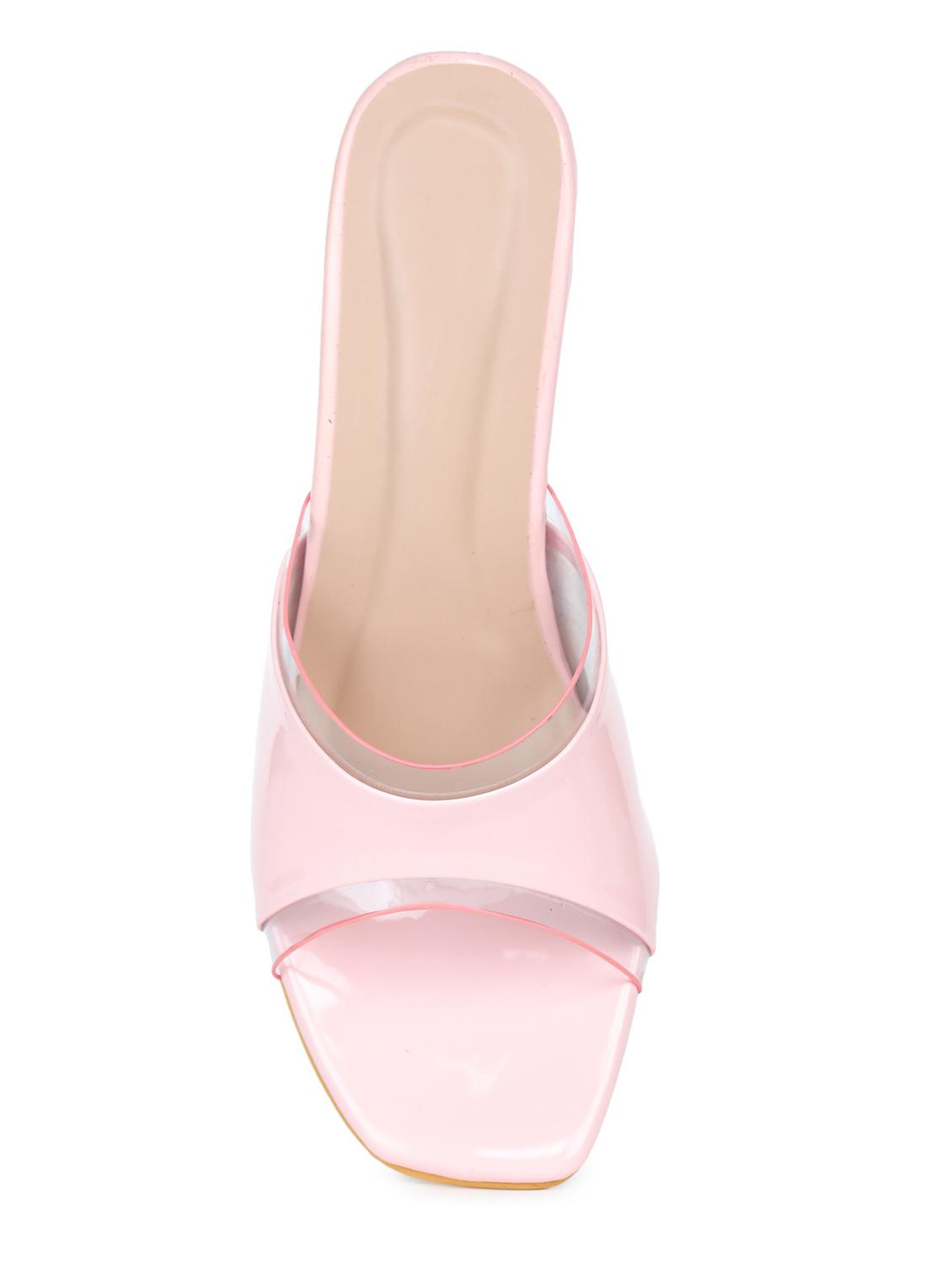 pink slip on  sandal - 18375033 -  Standard Image - 1