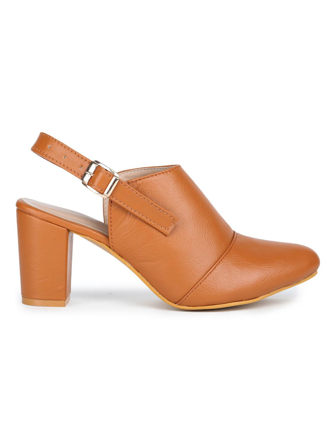 tan back strap sandal - 18375213 - Standard Image - 1