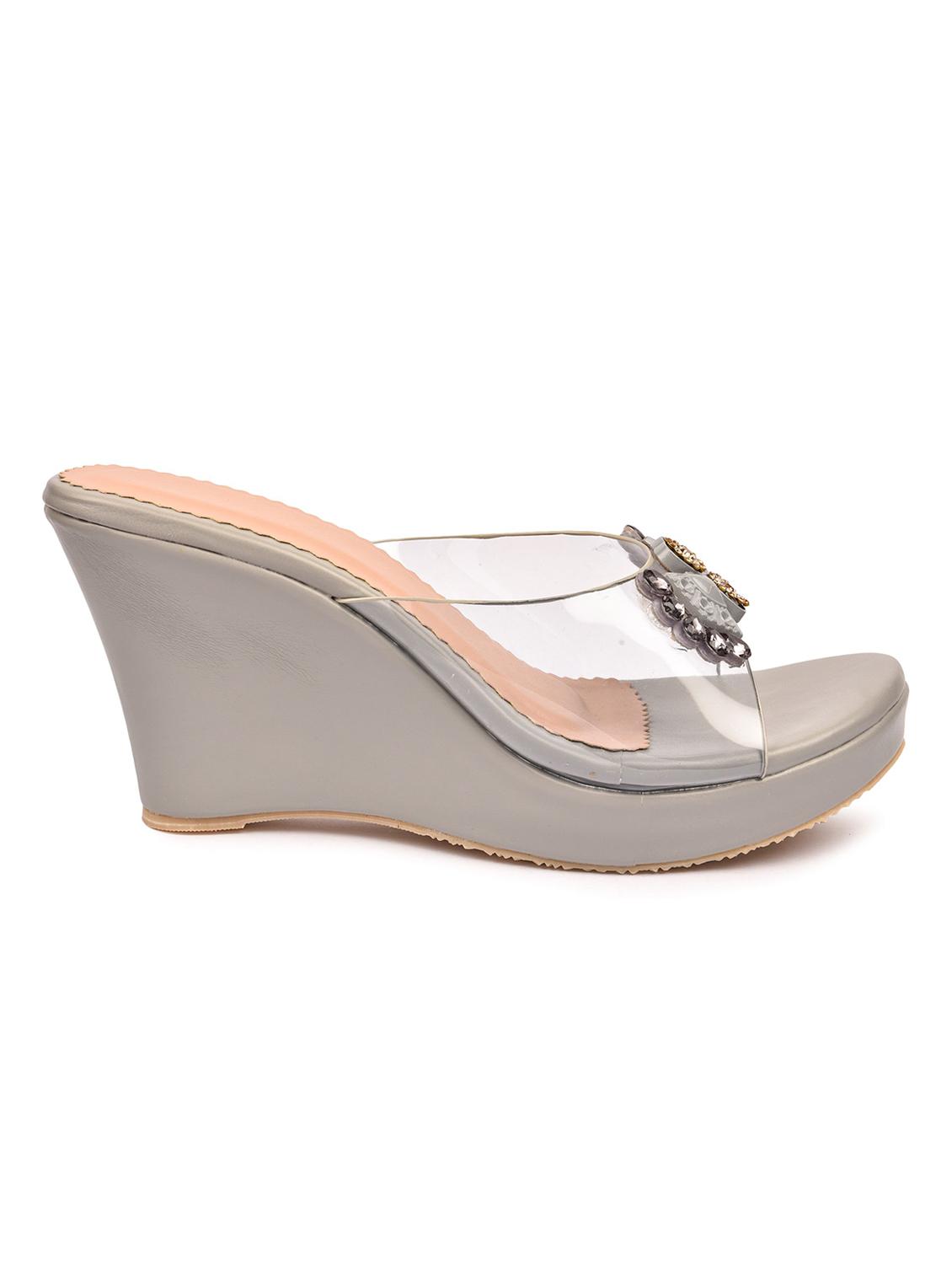 chitkara's trendy collections of wedges sandal for women & girls. - 18375250 - Standard Image - 1