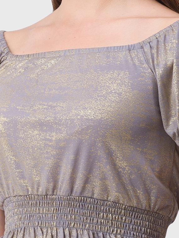 women's ruffle square neck top - 18375950 - Standard Image - 4