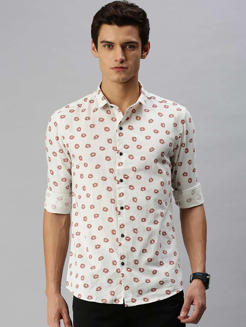 mens florals casual shirt