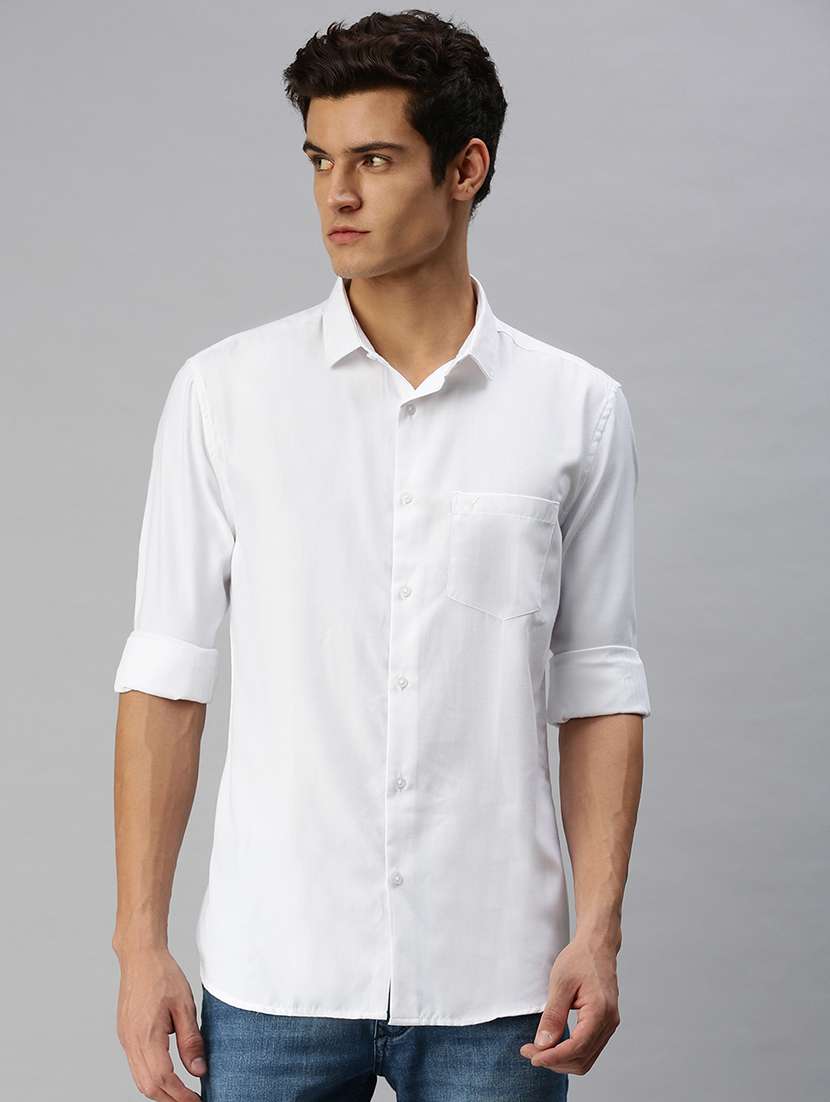 mens solid casual shirt
