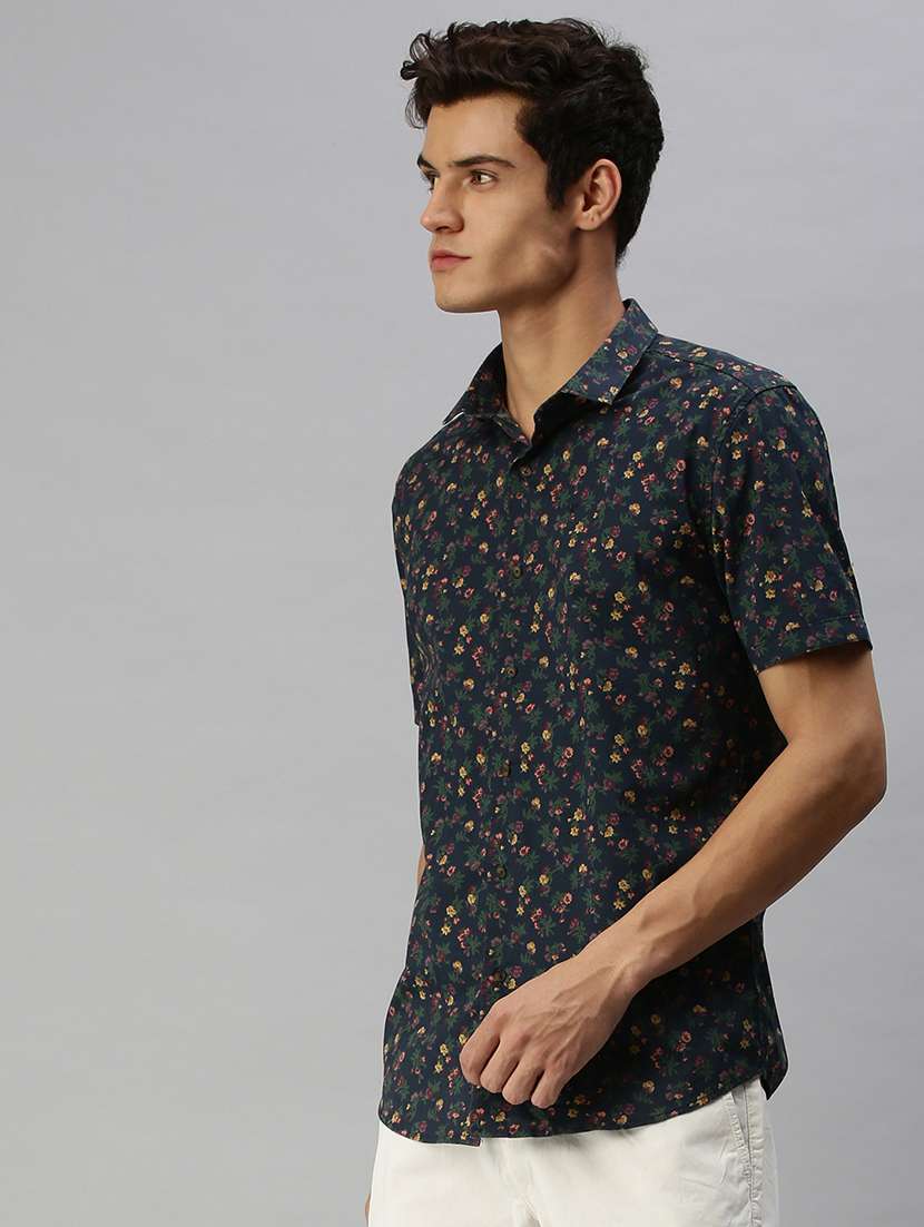 mens florals casual shirt - 18376028 - Standard Image - 1
