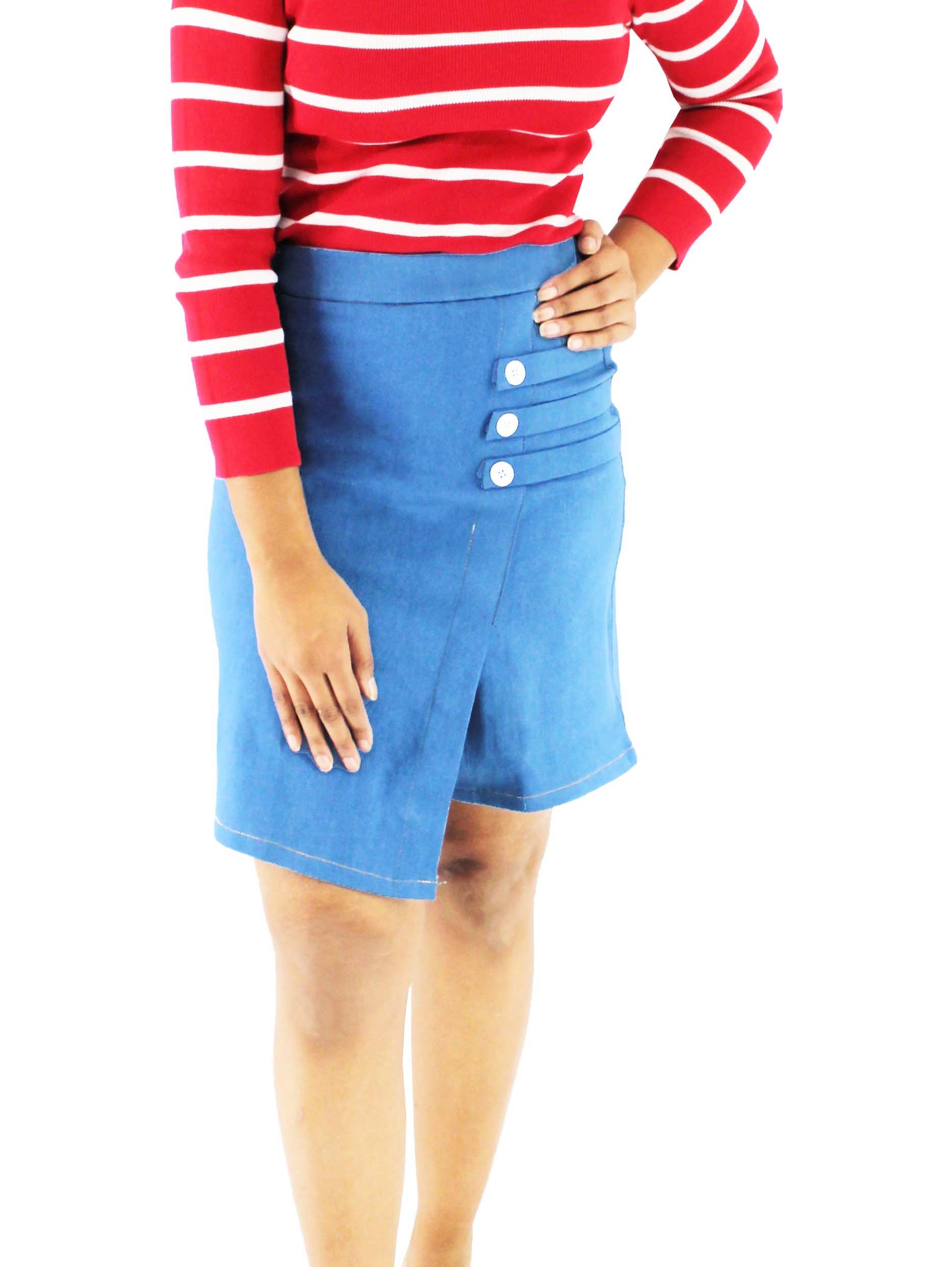 denim skirt for woman & girls - 18376030 - Standard Image - 4