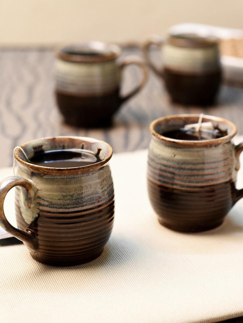 pack of 6 brown ceramic mug - 18376820 - Standard Image - 1