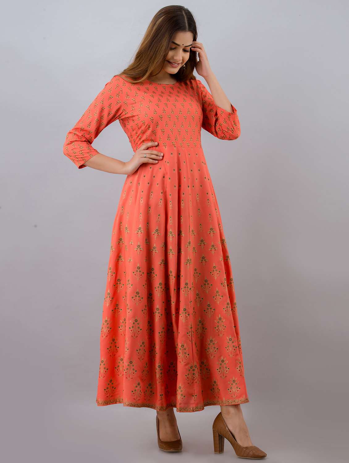 women's anarkali kurta - 18377009 -  Standard Image - 1