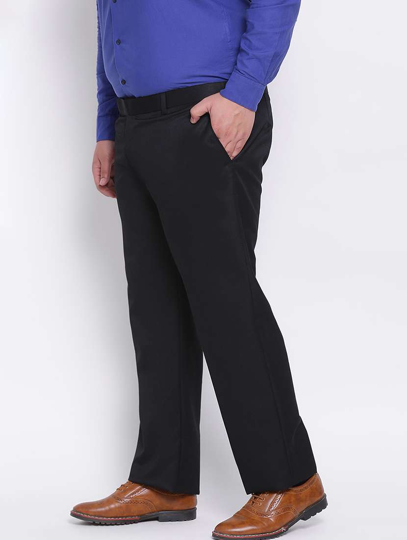 black solid formal trouser - 18377179 -  Standard Image - 1