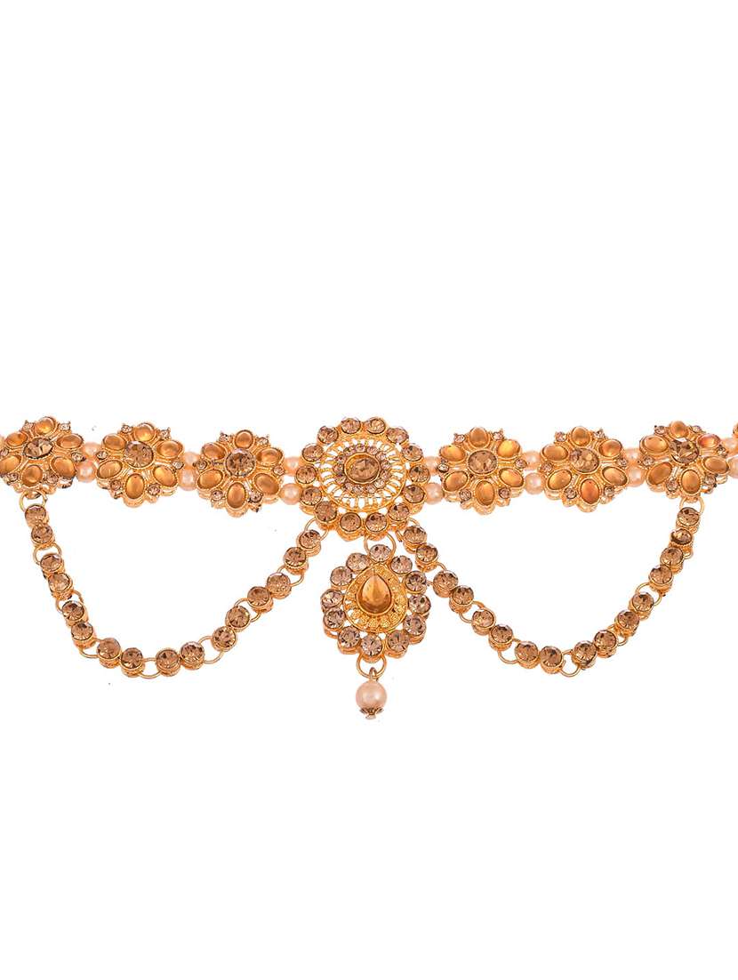 gold plated kamarbandh kanakti saree accessory - 18377320 -  Zoom Image - 0