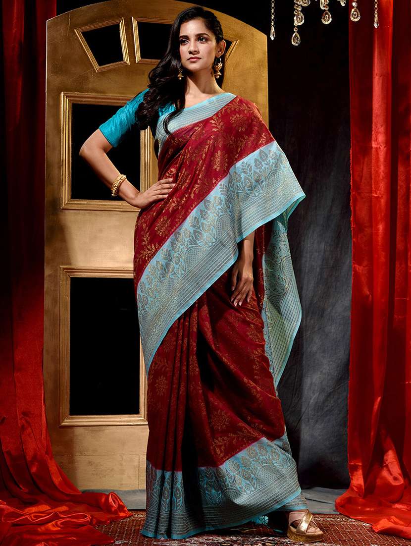 self designed woven saree