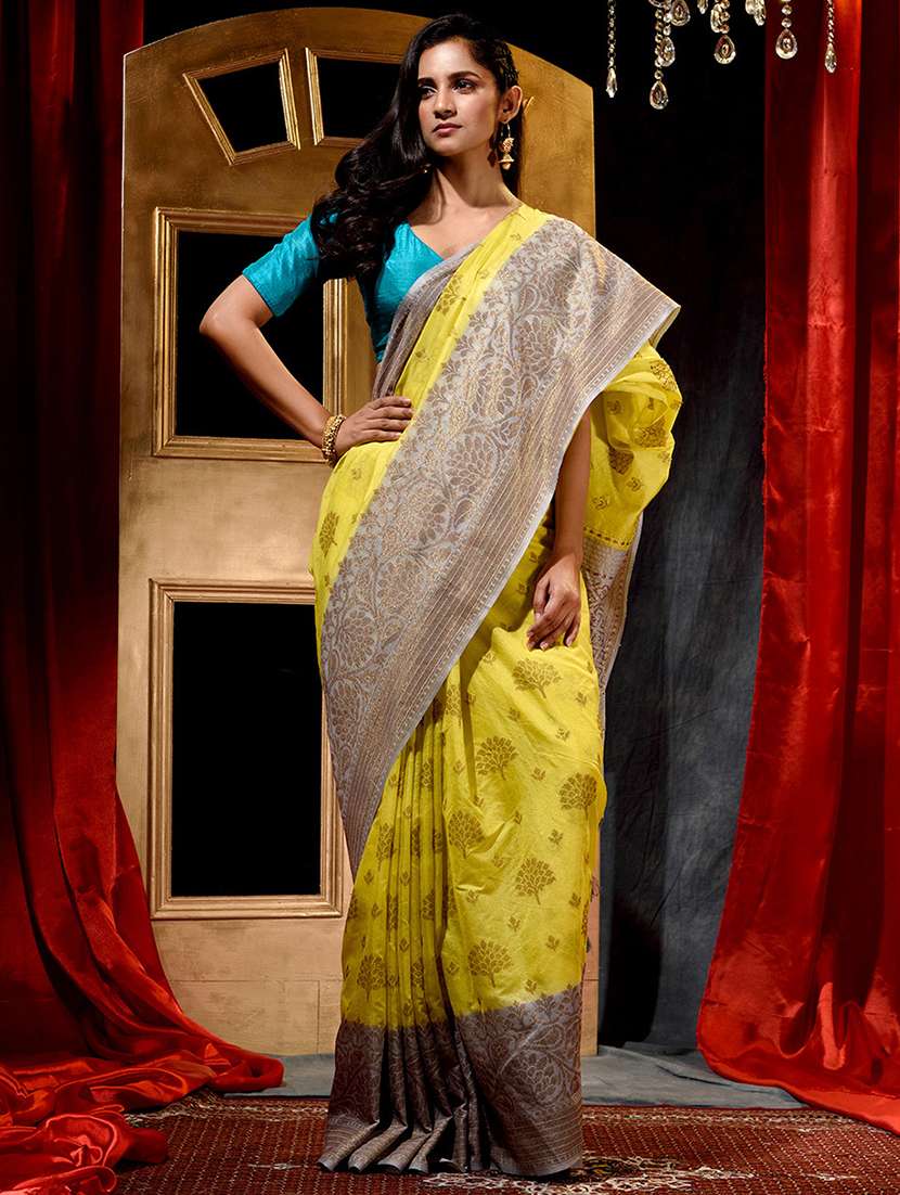 self designed woven saree
