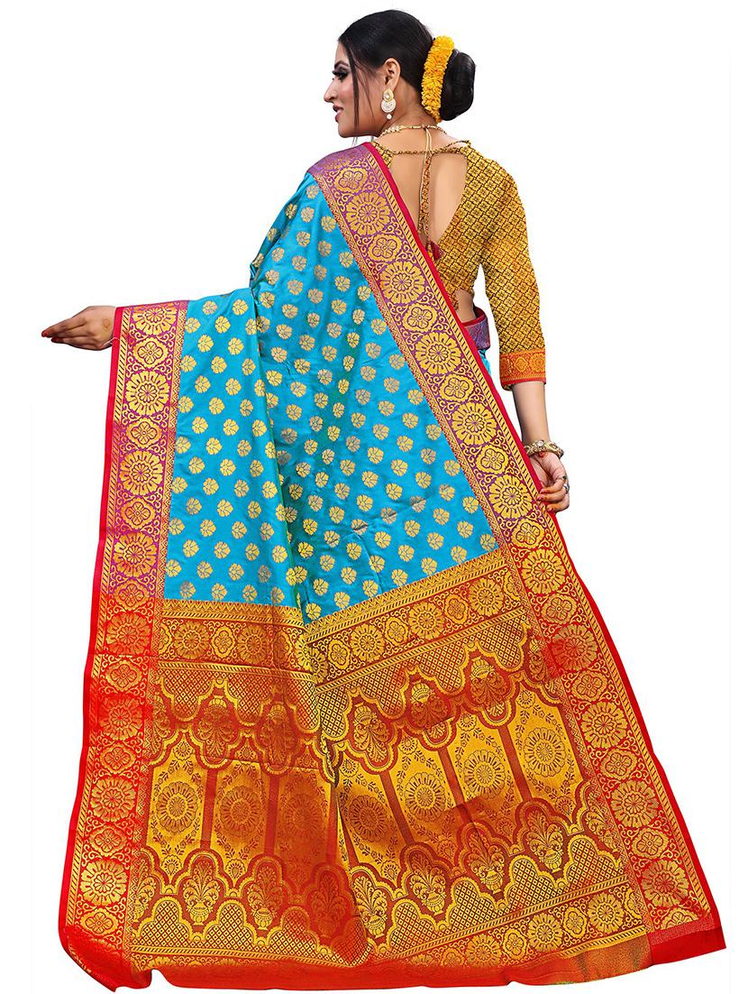 jacquard work woven saree - 18378802 -  Standard Image - 1
